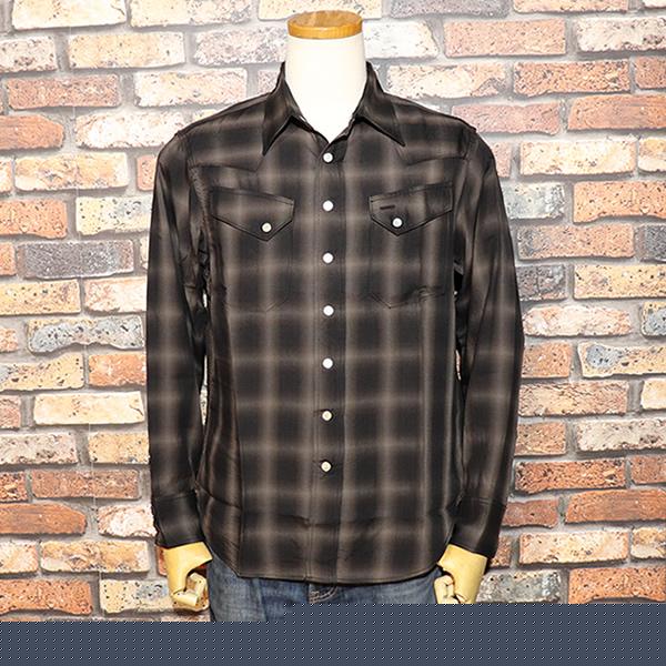 SUGAR CANE シュガーケーン OMBRE CHECK WESTERN SHIRT オンブレ