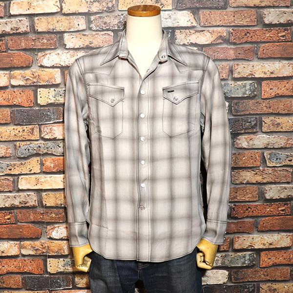 SUGAR CANE シュガーケーン OMBRE CHECK WESTERN SHIRT オンブレ