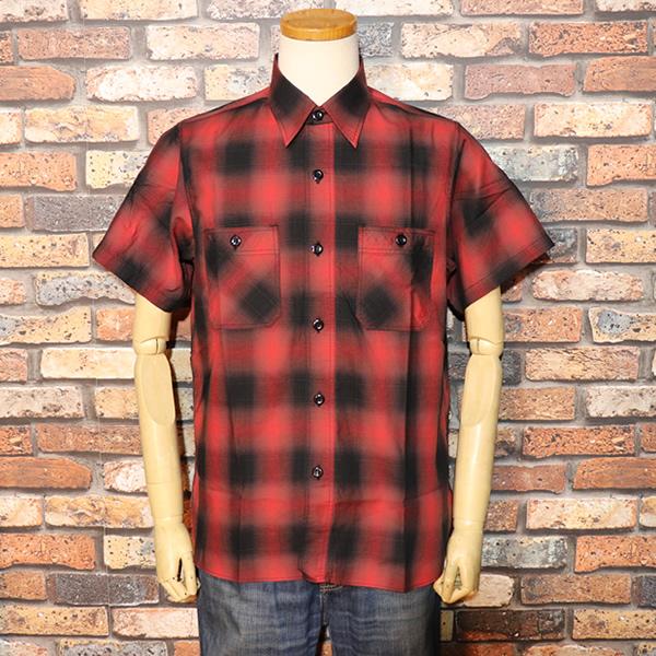 TEMMYE 半袖シャツ 赤黒
