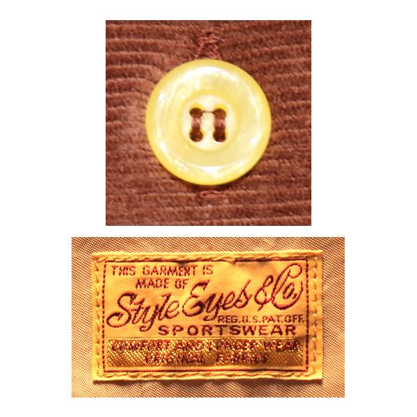 STYLE EYES（スタイルアイズ） Mid 1950s Style 1950年代中期 Corduroy