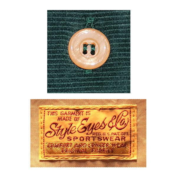 STYLE EYES（スタイルアイズ） Mid 1950s Style 1950年代中期 Corduroy