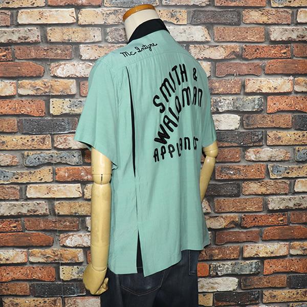 Style Eyes ボーリングシャツ レーヨン　緑　　　東洋エンタープライズ STYLE EYES（スタイルアイズ） RAYON BOWLING SHIRT レーヨン