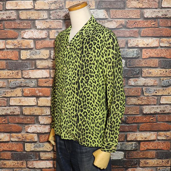 スターオブハリウッド ヒョウ柄 レーヨン レオパード アロハシャツ 開襟 スターオブハリウッド ヒョウ柄 レーヨン レオパード アロハ
