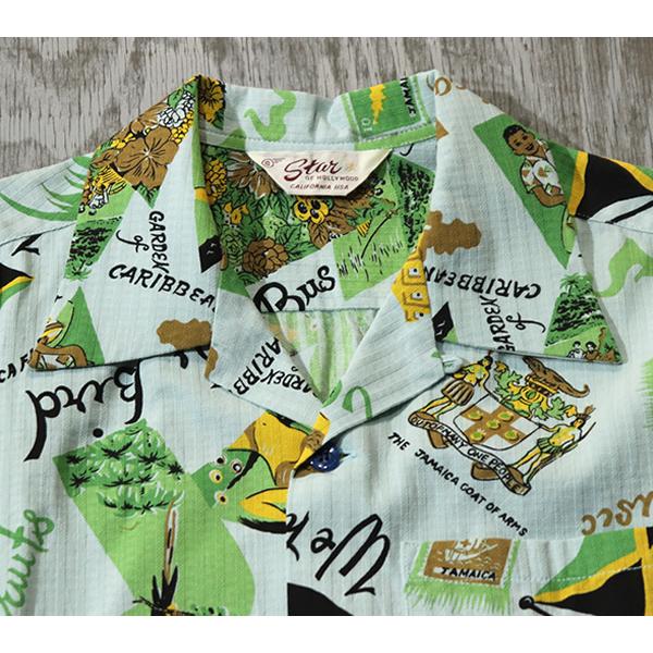 STAR OF HOLLYWOOD スターオブハリウッド DOBBY COTTON OPEN SHIRT