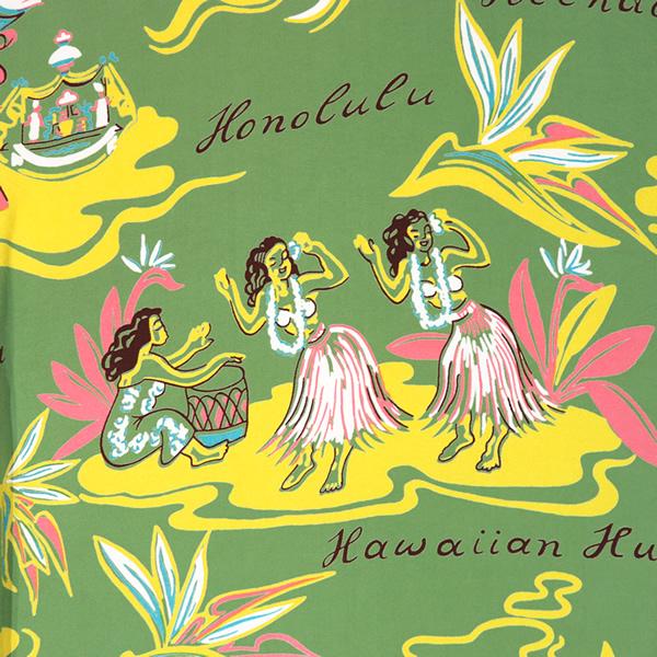 SUN SURF サンサーフ HAWAIIAN HULA ハワイアン・フラ L/S RAYON SHIRT