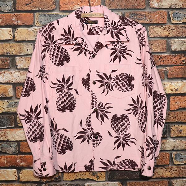 SUN SURF アロハシャツ 長袖 東洋エンタープライズ パイナップル L SUN SURF サンサーフ DUKE'S PINEAPPLE デュークスパイナップル