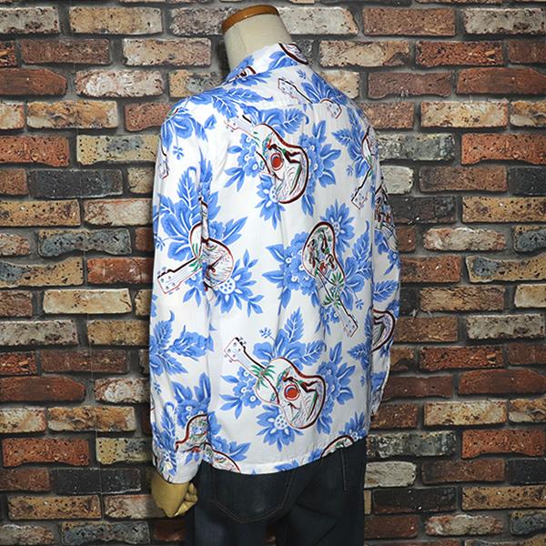 極美品 サンサーフ 灯台モチーフ 開襟シャツ レーヨンシャツ 長袖 M-Lサイズ SUN SURF サンサーフ L/S RAYON HAWAIIAN SHIRT 長袖レーヨン