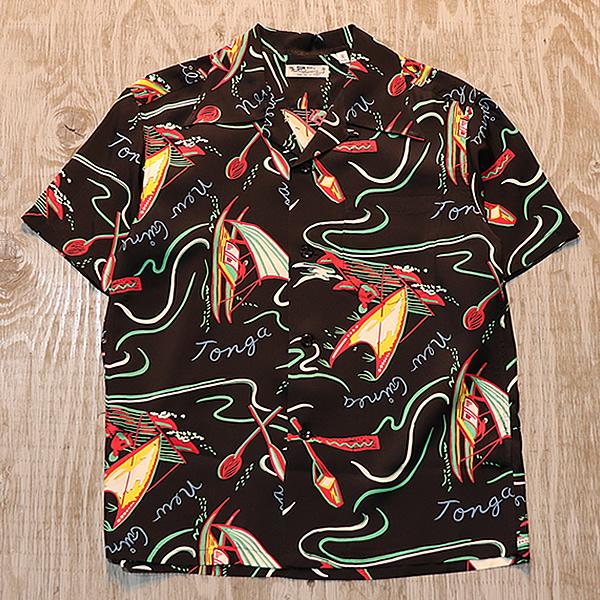 SUN SURF サンサーフ SOUTH SEA OUTRIGGER RAYON HAWAIIAN SHIRT 半袖
