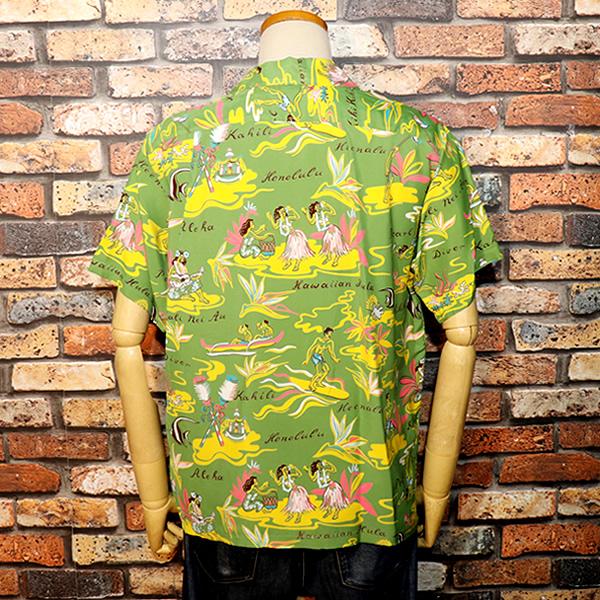 SUN SURF サンサーフ HAWAIIAN HULA ハワイアン・フラ RAYON SHIRT