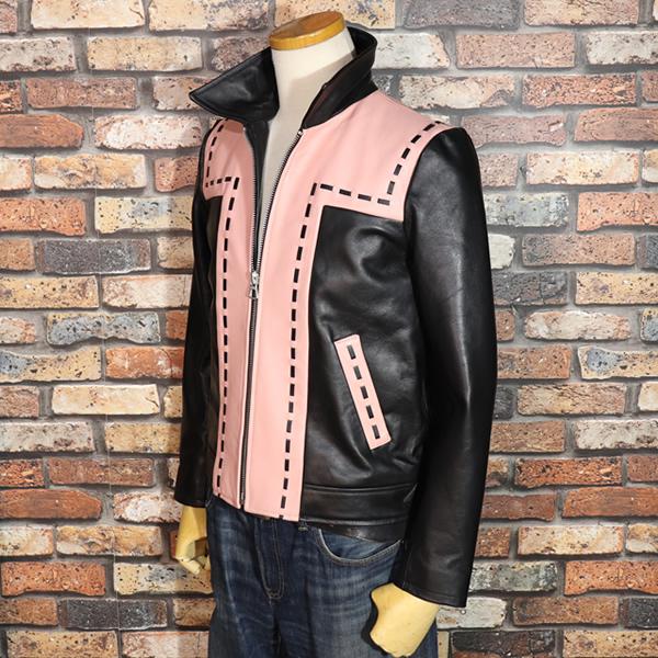SAVOY CLOTHING サボイクロージング “T” Switch Rockabilly Leather Jacket T切り替えロカビリーレザージャケット SVY-LEJK001の画像