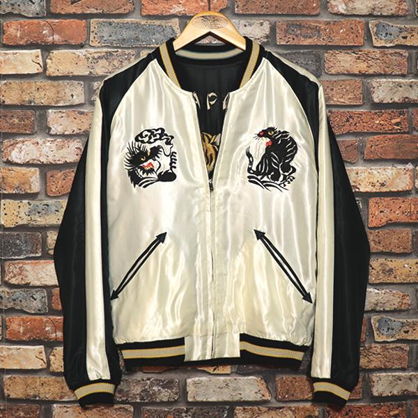 TAILOR TOYO テーラー東洋 Mid 1950s Style Acetate Souvenir Jacket ROARING TIGER × BLACK DRAGON 1950年代スタイル アセテートスカジャン Lot No.TT15877の画像