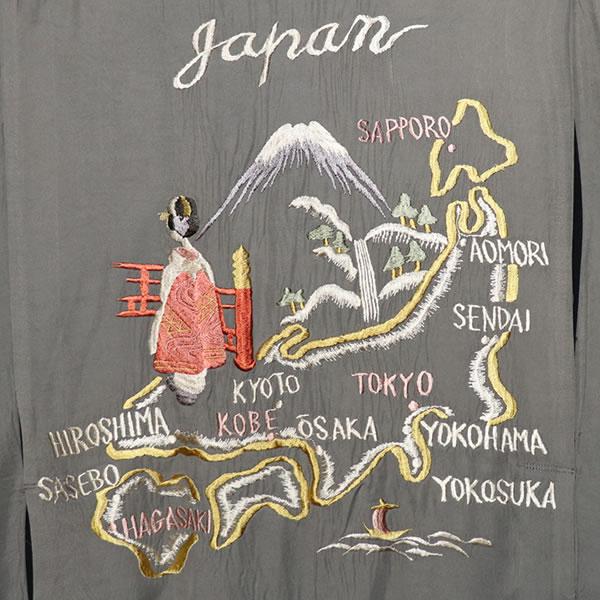 TAILOR TOYO テーラー東洋 スカボウリングシャツ JAPAN MAP 日本地図柄