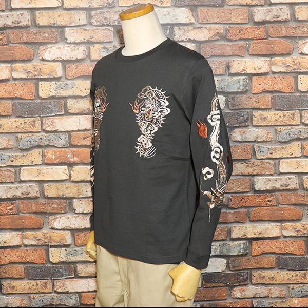 TAILOR TOYO テーラー東洋 LONG SLEEVE SUKA T-SHIRT EMBROIDERED