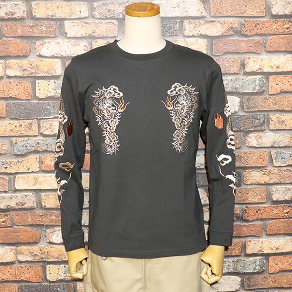 TAILOR TOYO テーラー東洋 LONG SLEEVE SUKA T-SHIRT EMBROIDERED