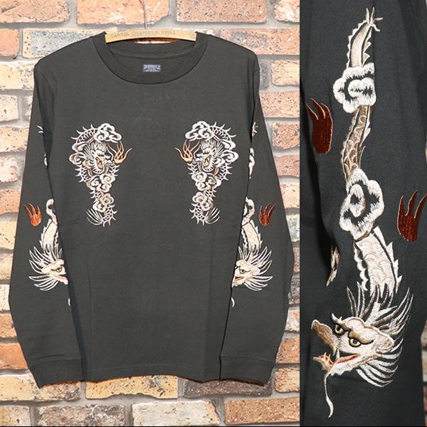 TAILOR TOYO テーラー東洋 LONG SLEEVE SUKA T-SHIRT EMBROIDERED
