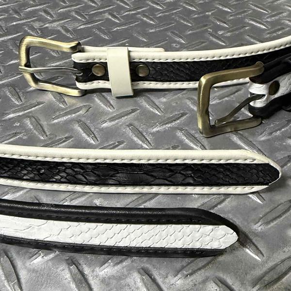 GOOD ROCKIN'（グッドロッキン） Twotone skinny Belt 2トーン