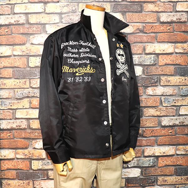 WHITESVILLE WHITESVILL NYLON COACH JACKET MAVERICKS BLACK ホワイツ