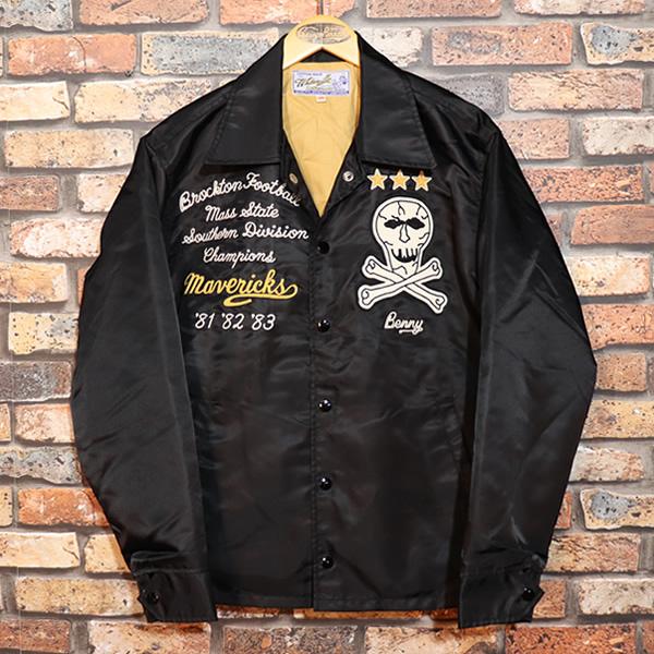 WHITESVILLE WHITESVILL NYLON COACH JACKET MAVERICKS BLACK ホワイツ