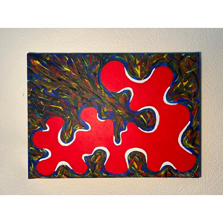 銀MARO独自のアート　脳波画「大地の遠吠え」 |  | 01