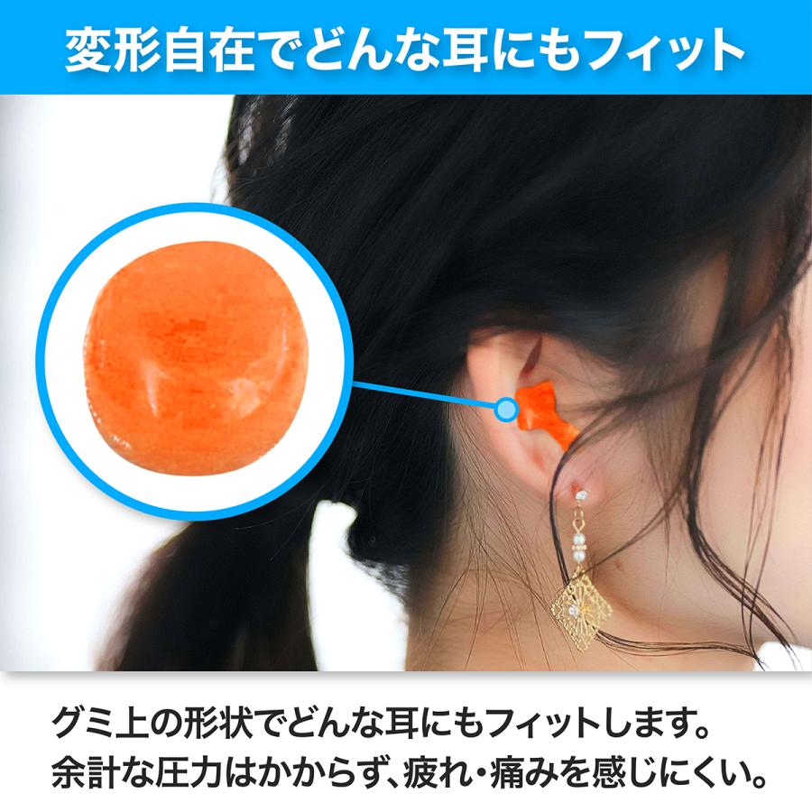 ソフト耳栓 睡眠用 防音 いびき 快眠 軽量 高性能 水洗い 集中 騒音 勉強 遮音 サーフィン 6個set |  | 04