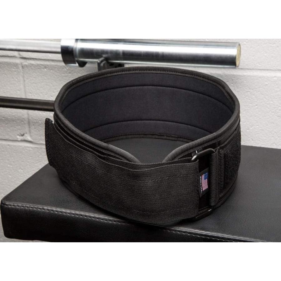 ROGUE FITNESS ローグ USA ナイロン ウェイトリフティングベルト (ブラック, S) b07njcd4g5 ロッキー