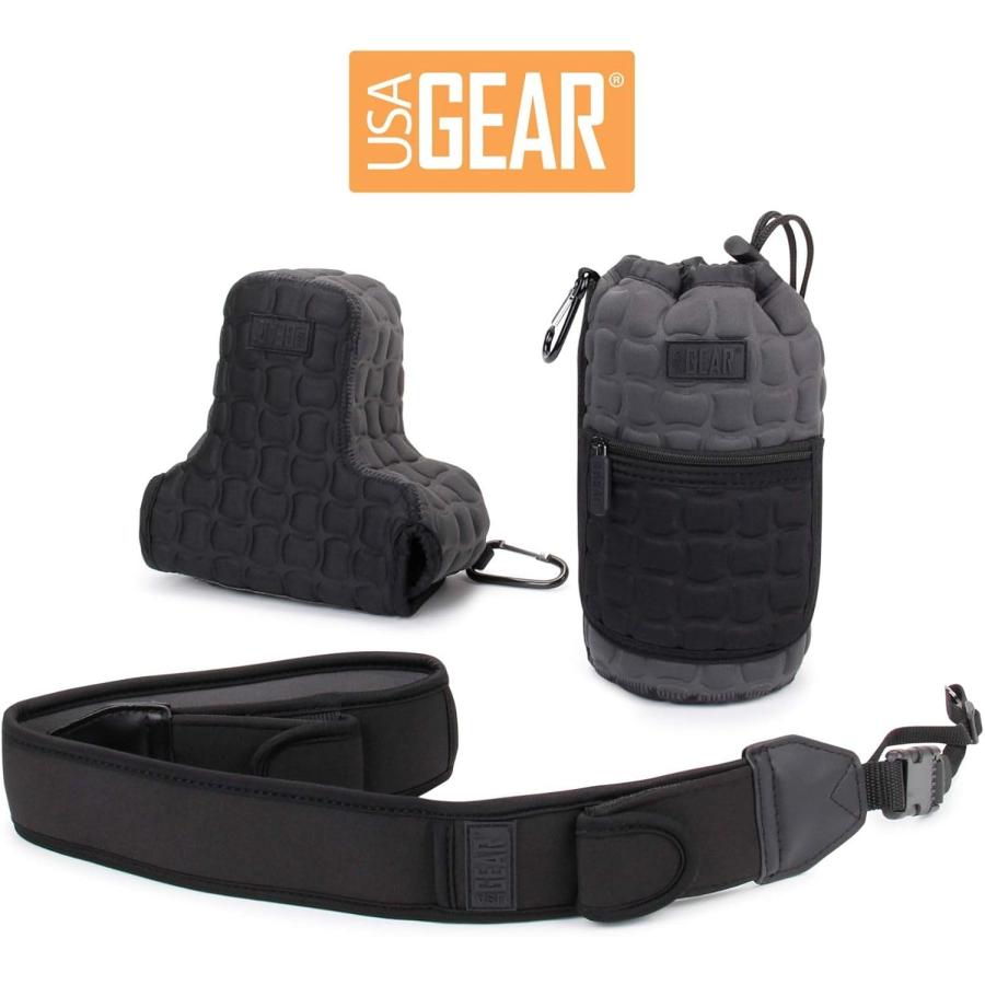 USA GEAR 大型レンズケース レンズポーチ デラックスパッド入り