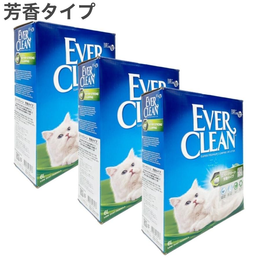 エバークリーン 芳香タイプ 猫砂 猫用 6L ×3箱入 : トムキャットYahoo