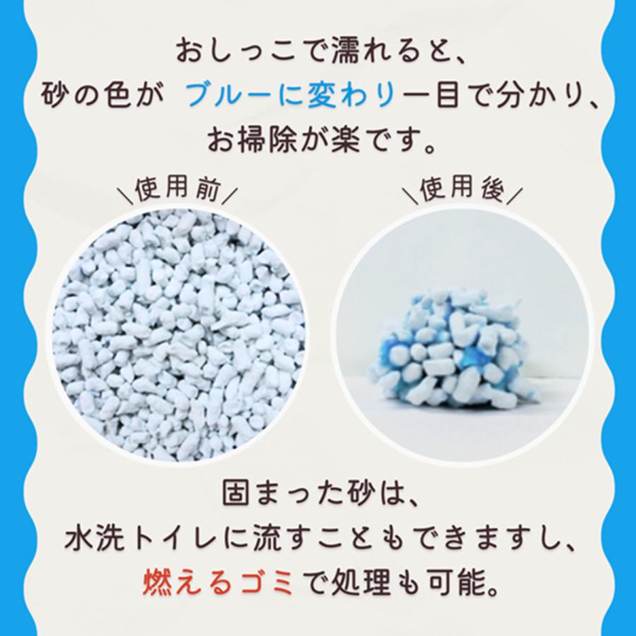 常陸化工 ファインキャット ファインブルー 固まる紙製猫砂 猫用 12L