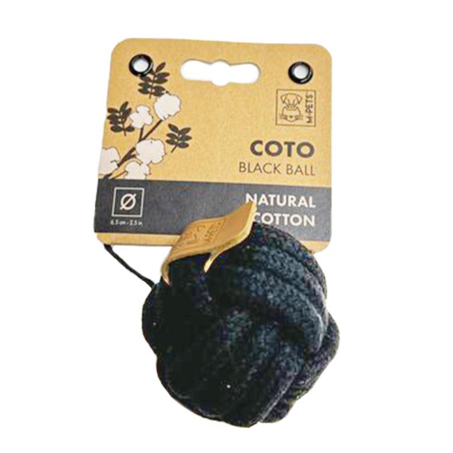M-PETS COTO ボール 6.5cm 黒 | 