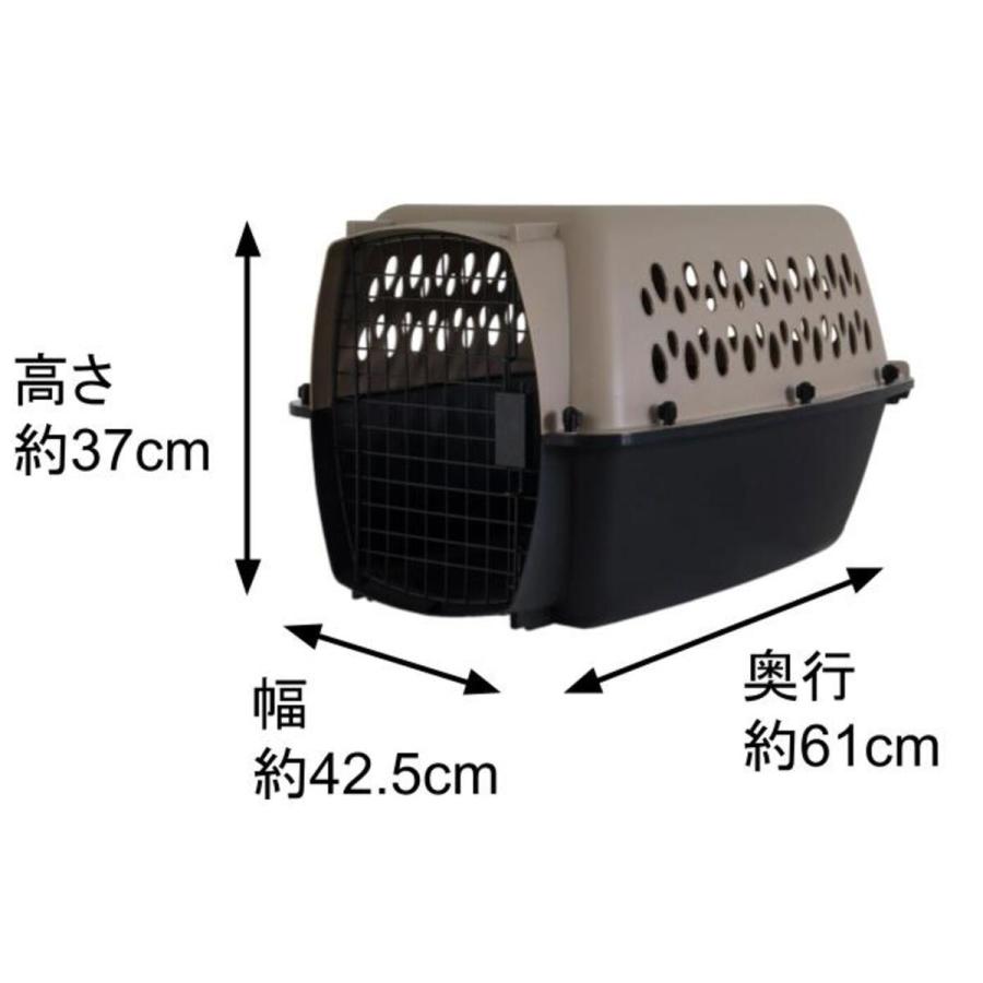 ペットメイト バリケンネル SMサイズ 10-20lbs (4.5-9kg) トープ/ブラック 小型犬・猫用 |  | 01