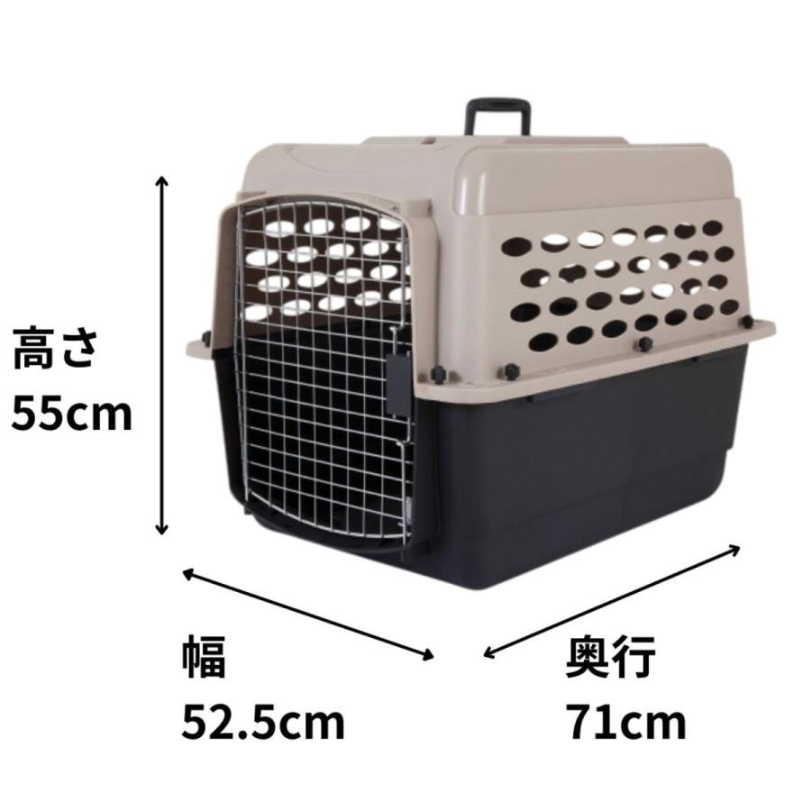 ペットメイト ウルトラバリケンネル 9-13.5kgトープ/ブラック① ペットメイト バリケンネル 200 Mサイズ 20-30lbs (9-13.5kg) トープ