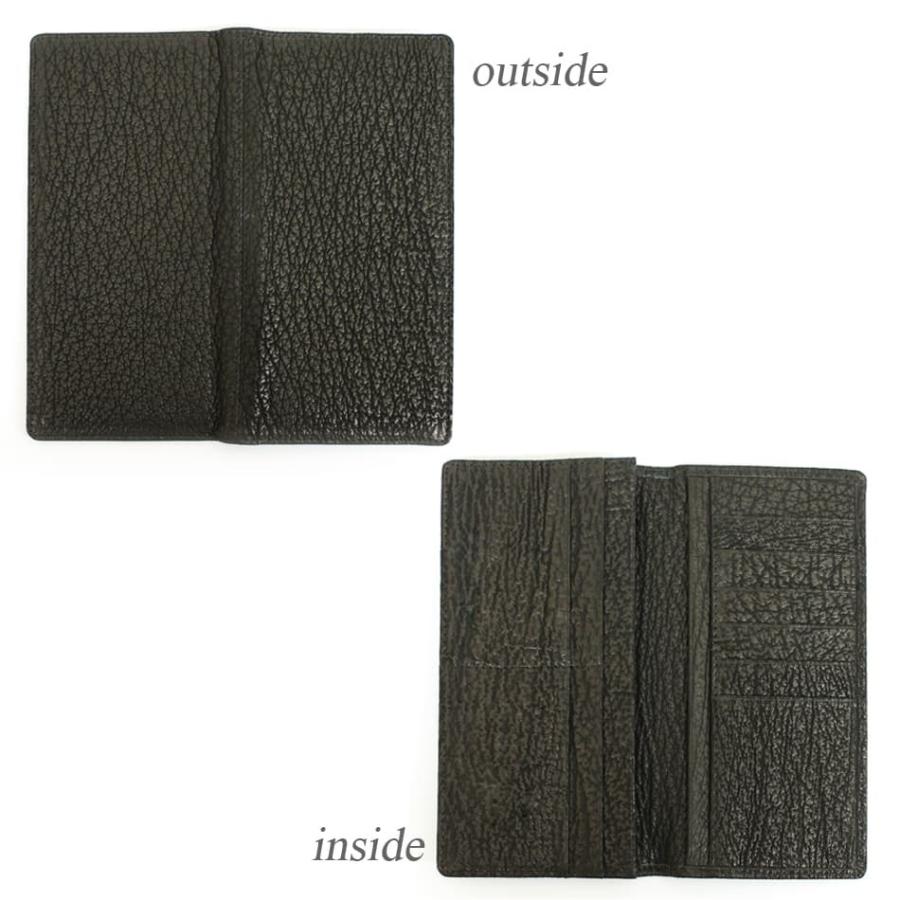 【中古品 】 日本製　気仙沼産　鮫革　ロングウォレット　本革　財布　サメ革　エキゾチックレザー　シャークスキン　ウォレット　長財布　シンプル　おしゃれ 【GM2811742774】(16560円)