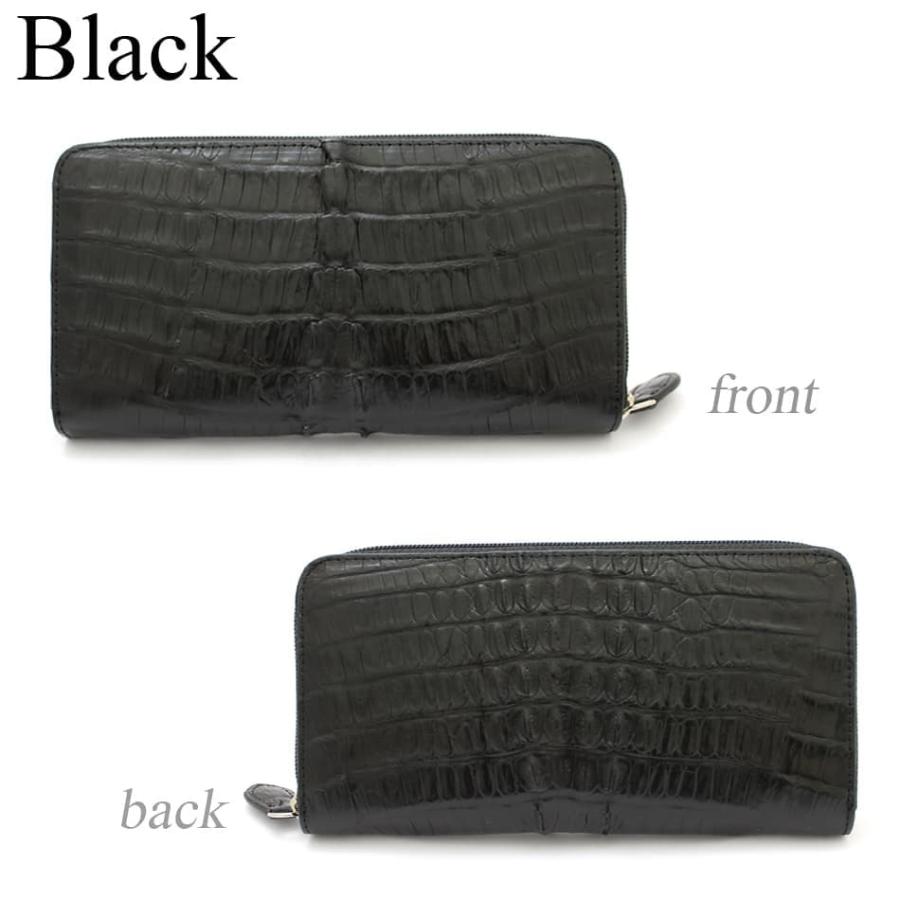 ロングウォレット ワニ革 送料無料 本革 エキゾチックレザー 長財布 カイマン 鰐 ワニ わに メンズ