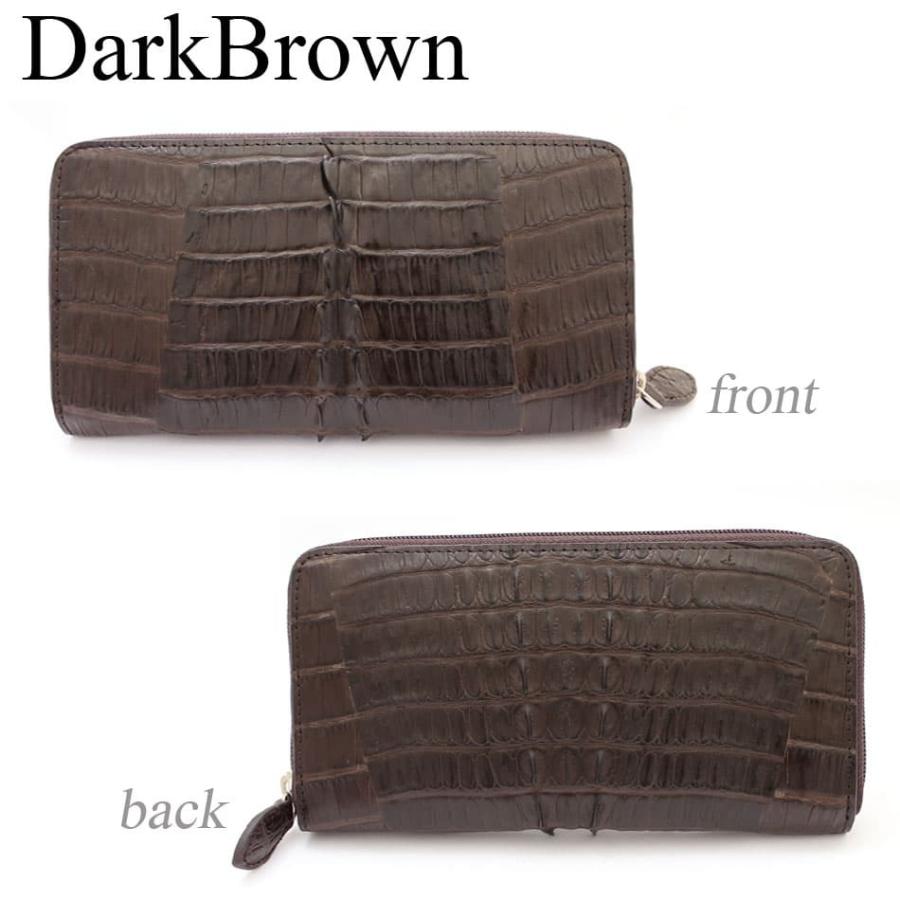 ロングウォレット ワニ革 送料無料 本革 エキゾチックレザー 長財布 カイマン 鰐 ワニ わに メンズ