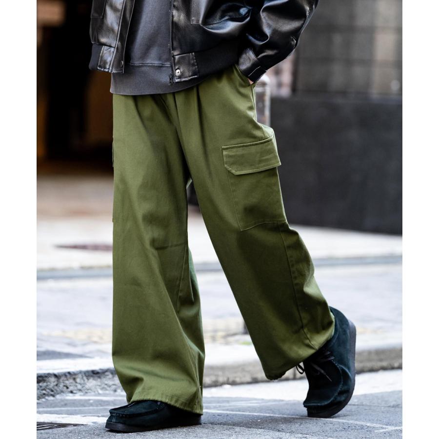 Rocky Monroe カーゴパンツ ストレッチ ミリタリー メンズ 長