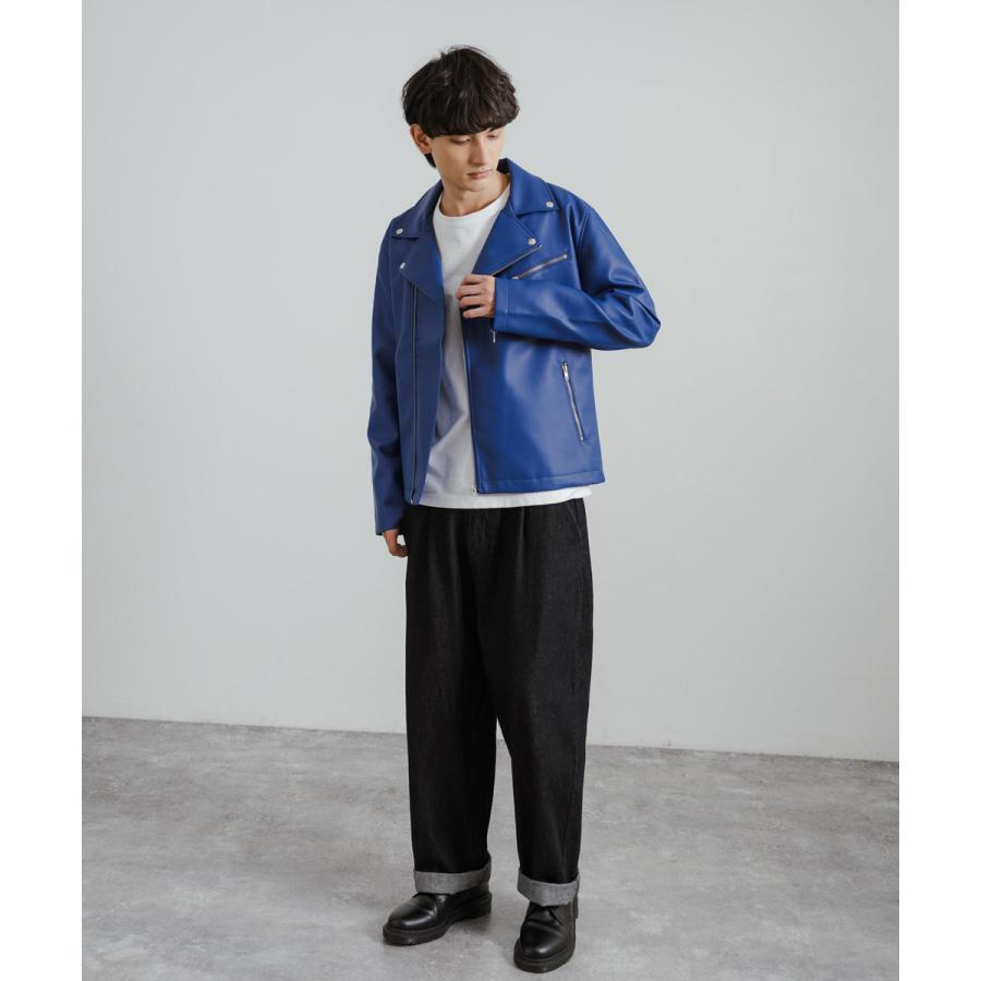 ライダースジャケット メンズ レディース ダブル アウター