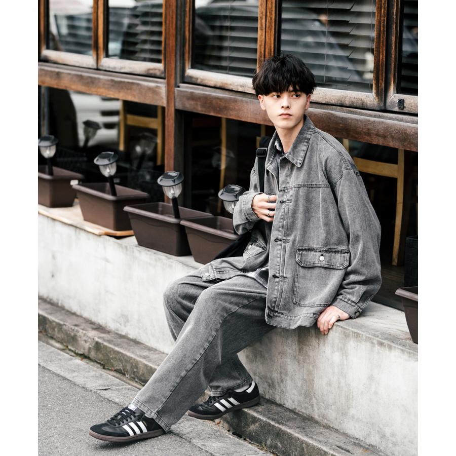 Rocky Monroe セットアップ デニムジャケット ワイドパンツ Rocky Monroe セットアップ デニムジャケット ワイドパンツ