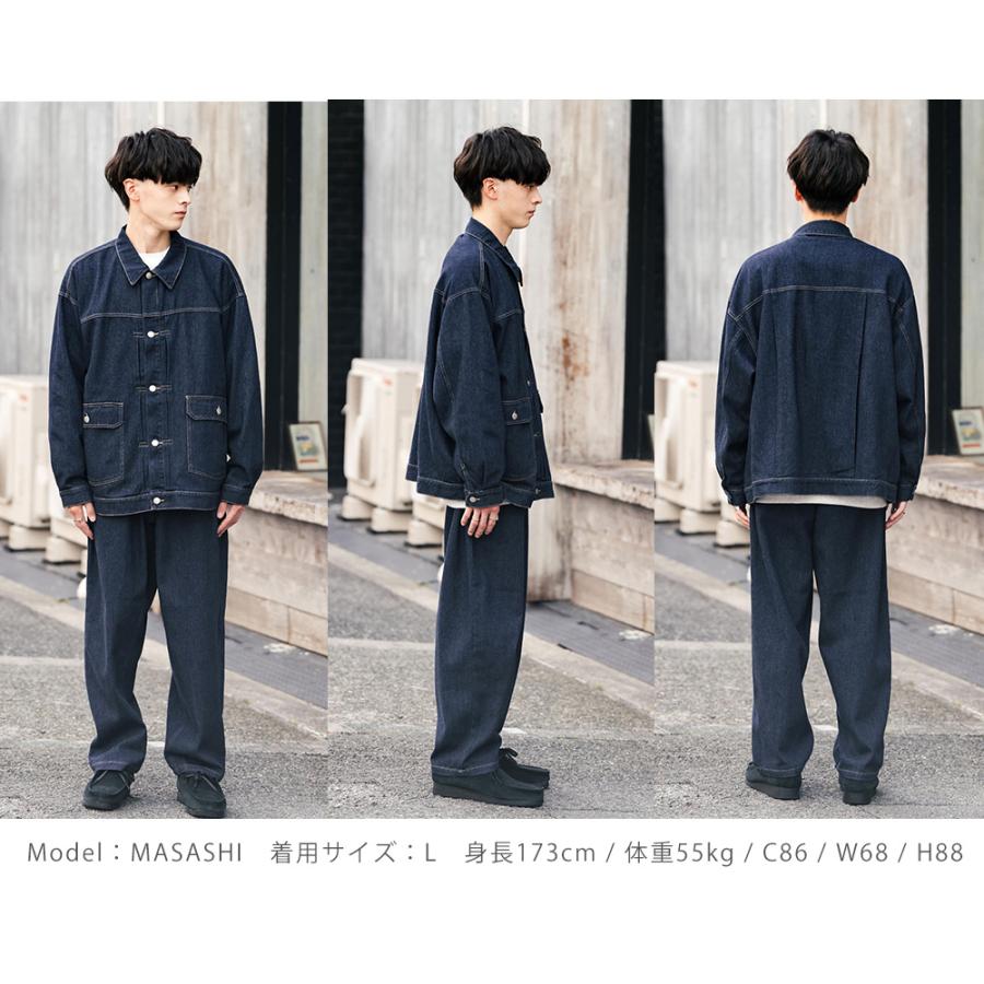 Rocky Monroe セットアップ デニムジャケット ワイドパンツ Rocky Monroe セットアップ デニムジャケット ワイドパンツ