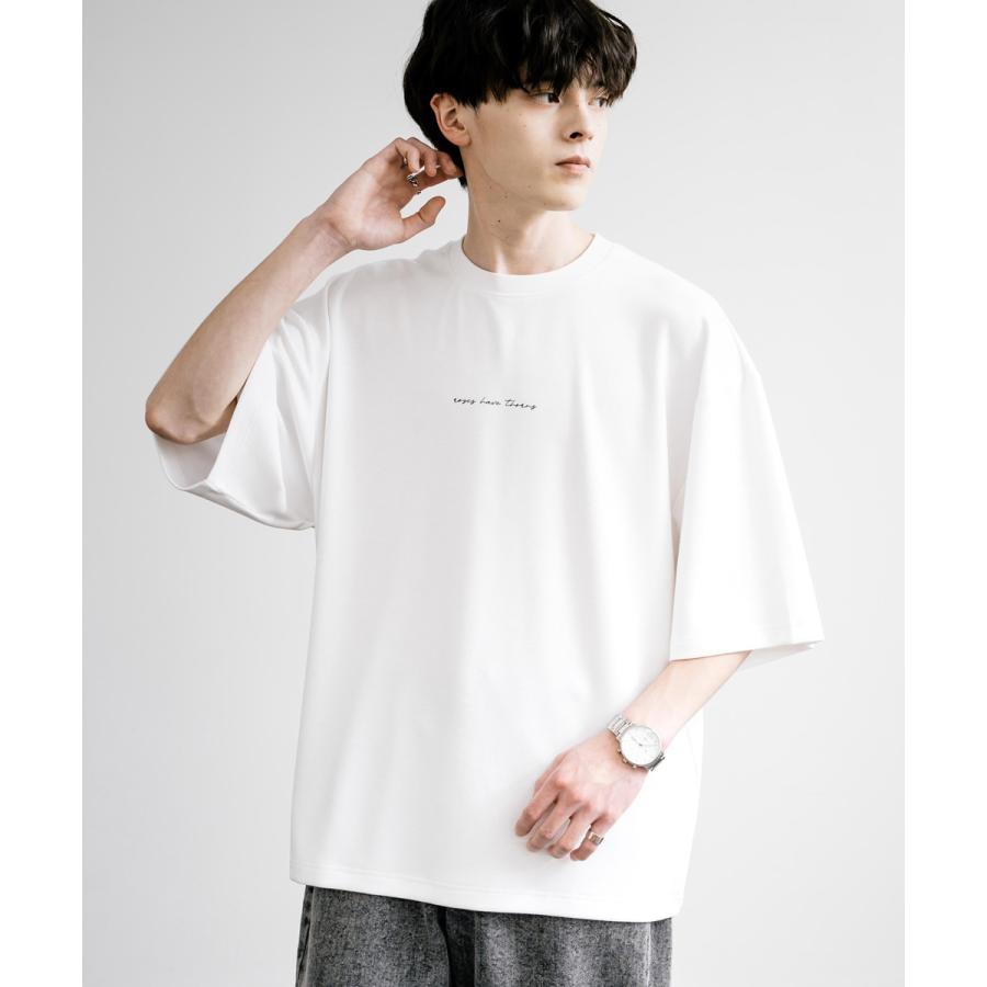 接触冷感 Tシャツ バックプリント 半袖 メンズ レディース カットソー オーバーサイズ ルーネック カジュアル ストレッチ ルームウェア｜rockymonroe｜15