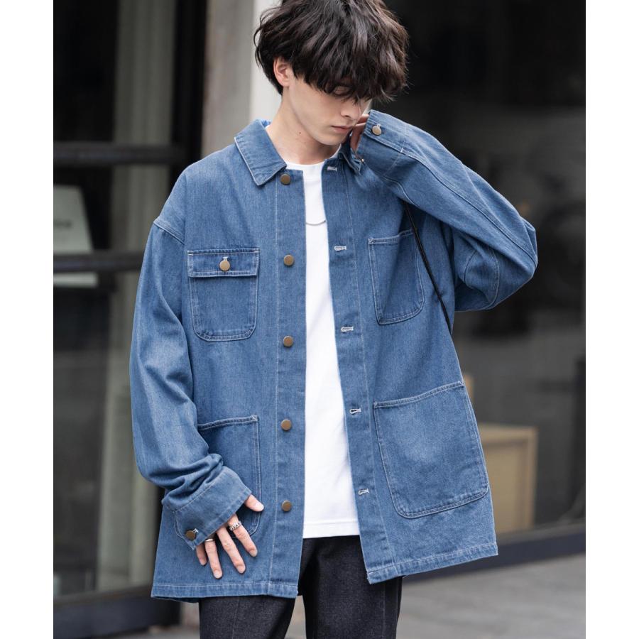 O- デニムカバーオール サイズM 試着対象】【大きいサイズ】DUNGAREES ロコジャケット