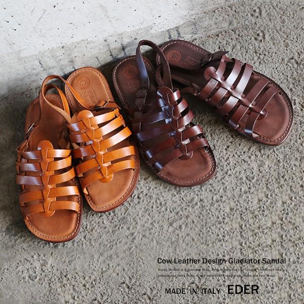 Eder グラディエーターサンダル メンズ レザーサンダル Erhamah Com