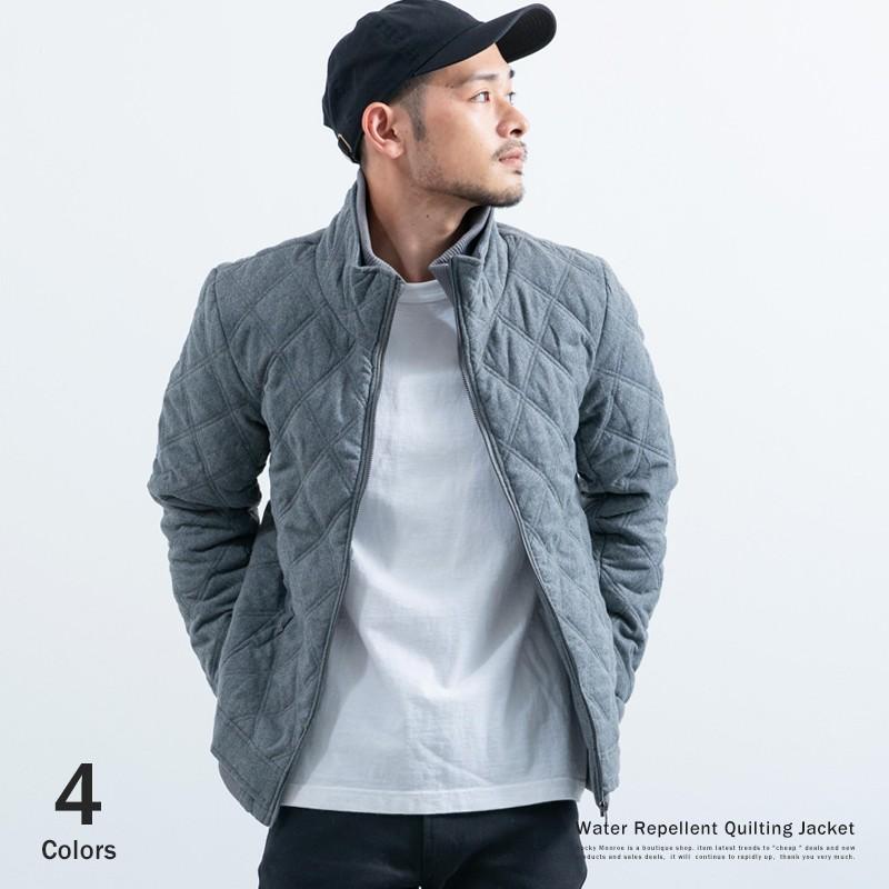 Sale 中綿ジャケット アウター ブルゾン メンズ 撥水 防水 防寒 防風 フェイクウール キルト カジュアル 無地 シンプル スタンドネック 通勤 通学 キレイめ 5242 Rocky Monroe 通販 Yahoo ショッピング