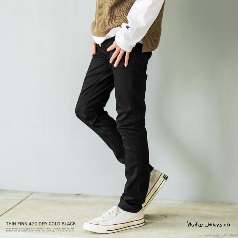 Nudie Jeans ヌーディージーンズ Thin Finn シンフィン ブラックデニム 黒 スキニージーンズ 6298 Rocky Monroe 通販 Yahoo ショッピング