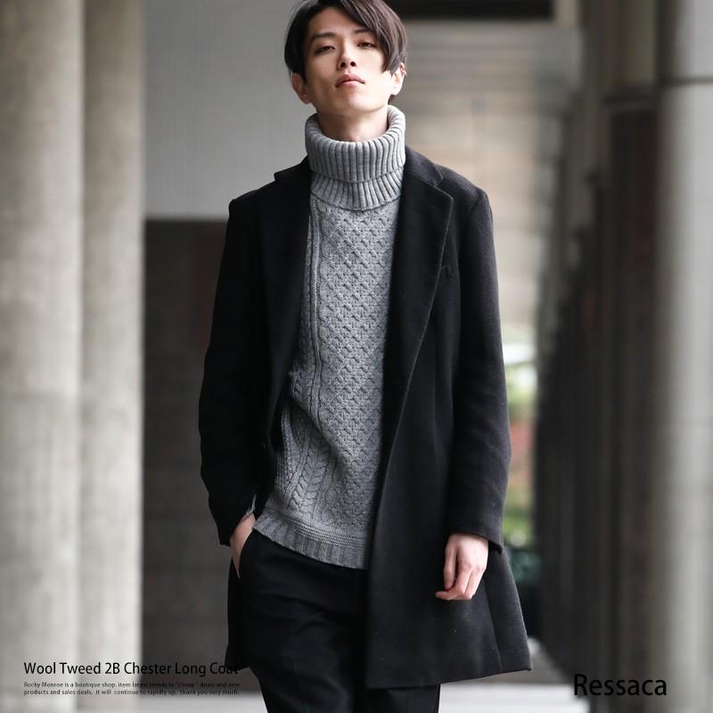 髪型 元の灰色 コート メンズ