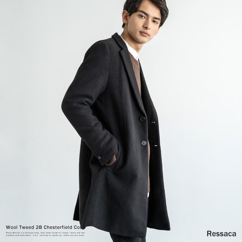 Sale チェスターコート メンズ ロング 細身 ビジネス グレー ウール ツイード 2b 保温性 キレイめ 9259 Rocky Monroe 通販 Yahoo ショッピング