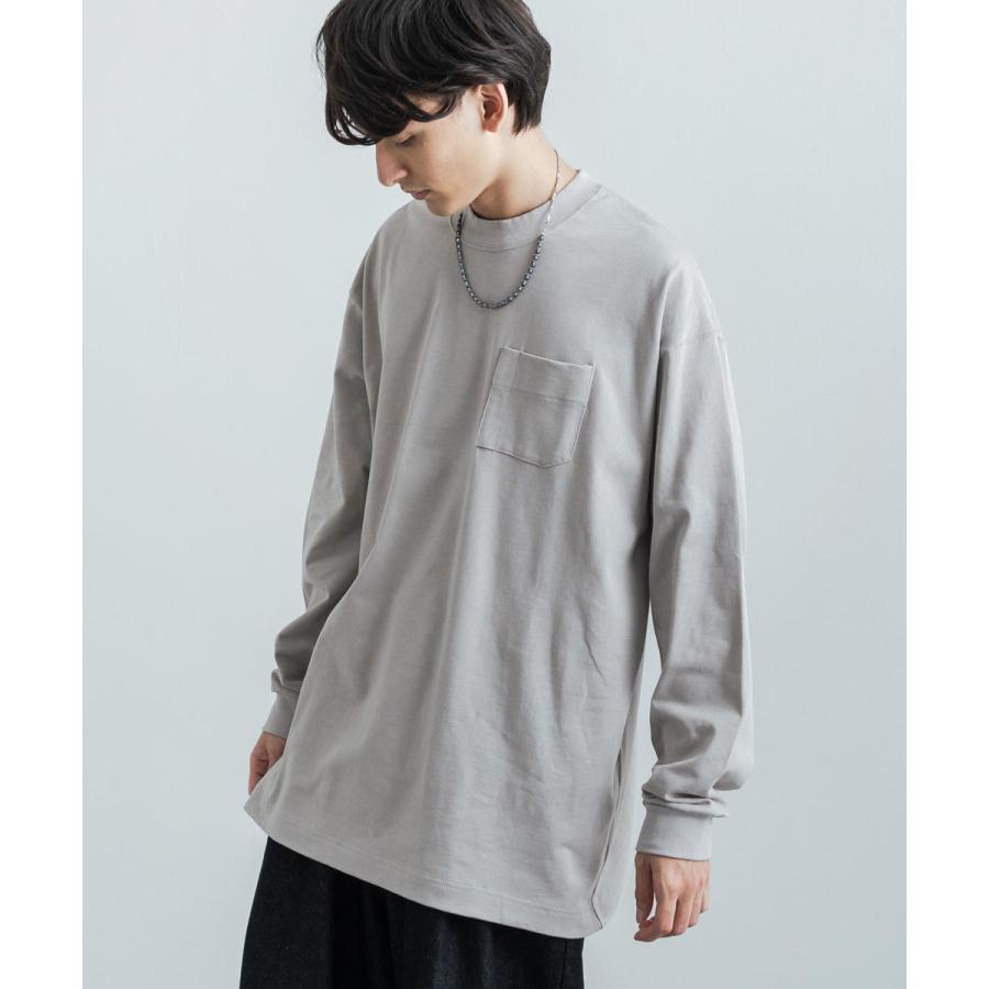 カットソー メンズ ビッグt 長袖 Tシャツ 無地 クルーネック 春秋冬 Aライン ボックスシルエット ドロップショルダー ボリュームスリーブ ゆったり リラックス 買取り実績