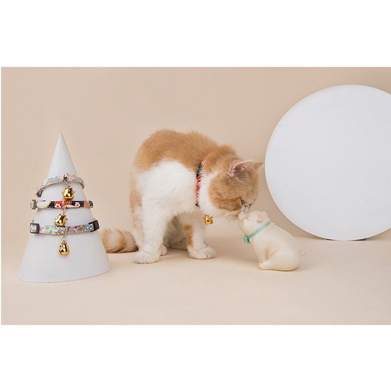 猫用首輪 カラー 和風 鈴 すず 猫首輪 ねこくびわ ペット首輪 桜 桜柄 さくら 招き猫 長さ調節可能 からいい 猫 犬 小型犬 軽量 猫用 ねこ 送料無料 Qzozv3cvf1 Www Repasso Com Br