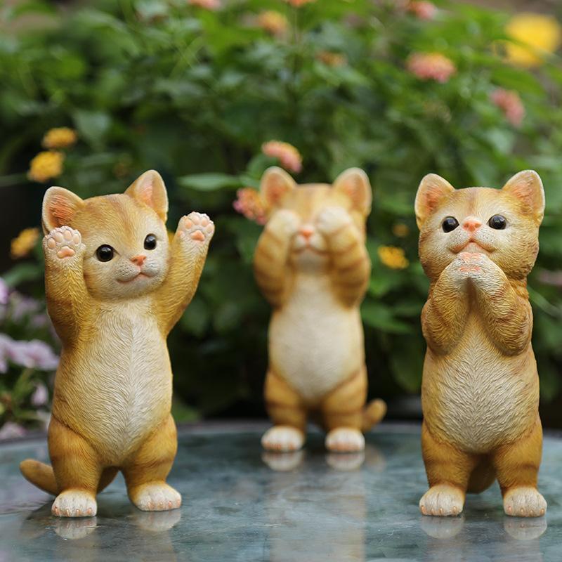 ドマン　猫　置き物　6体 ドマン 猫 置き物 6体
