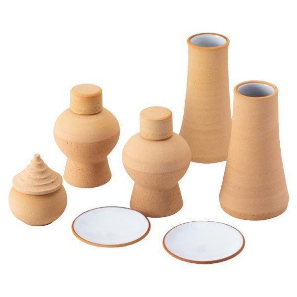 即納特典付き 安土神具セット 小 神棚用神具 手作り 轆轤素焼き ハンドメイド 新着商品 Kuljic Com