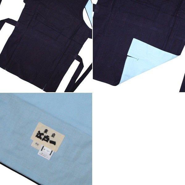 高質で安価お祭用品 東京江戸一 腹掛 大人用 青縞(正藍染め) 1尺7寸